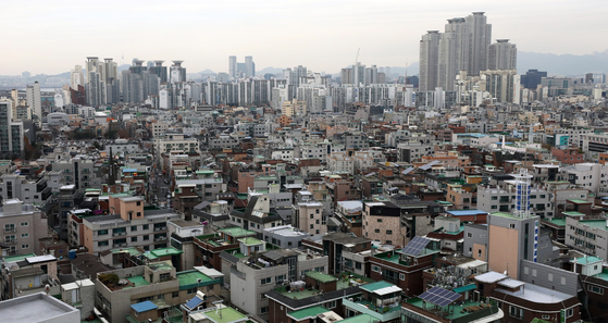 A view of villas in Gwangjin District, eastern Seoul. [NEWS1] 