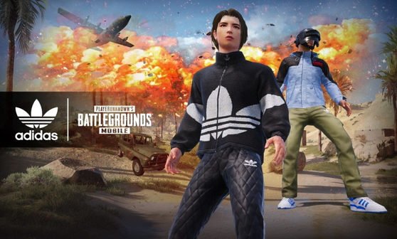 PlayerUnknown Battlegrounds characters wear Adidas jackets and sweatpants, which are offered in the game. [KRAFTON] 
