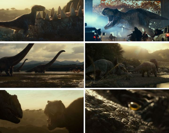 Scenes from ″Jurassic World: Dominion,″ which will hit theaters across the globe on June 10, 2022. [UNIVERSAL PICTURES]