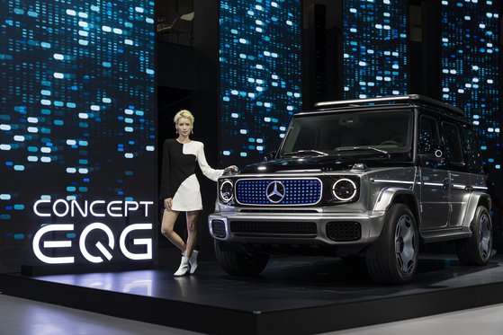 Mercedes-Benz's EQG concept mode on display [MERCEDES-BENZ KOREA]