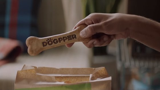 An advertisement for Burger King's Dogpper [SCREEN CAPTURE]
