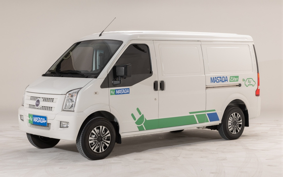 An electric van that will sold by EV KMC next year. The car is fully made in China by DFSK, but imported and sold locally by EV KMC. [EV KMC]