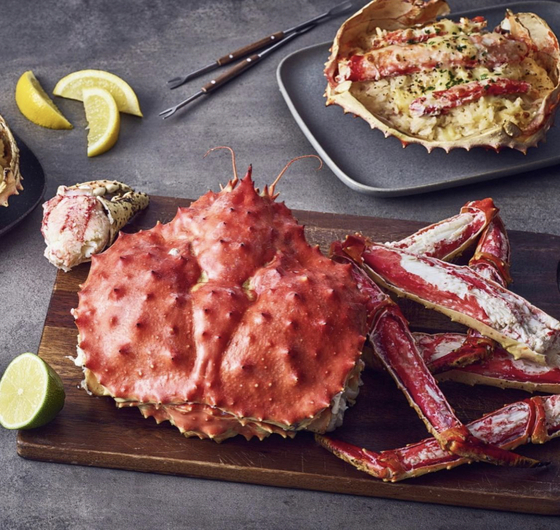 Steamed king crab from Norway [SEAFOOD FROM NORWAY]