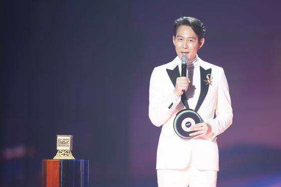 Actor Lee Jung-jae served as one of the presenters at MAMA 2021. [CJ ENM]
