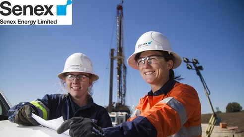 A poster promotes Senex Energy, an Australia-based natural gas producer [POSCO INTERNATIONAL]