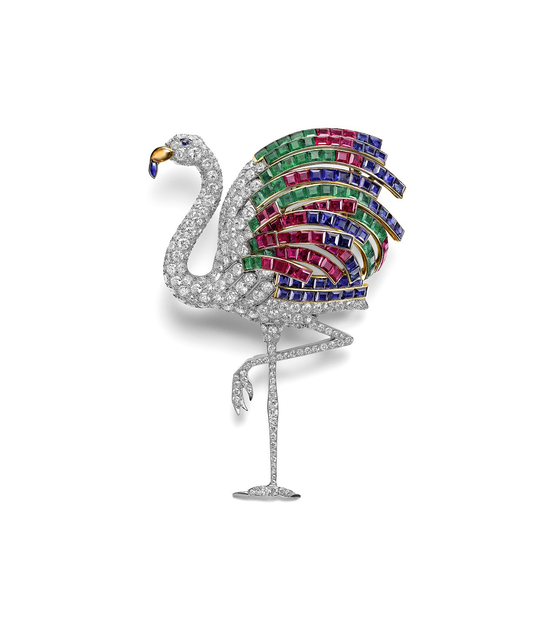 The Flamingo Brooch, commissioned as a special order in 1940 [NILS HERRMANN, COLLECTION CARTIER]