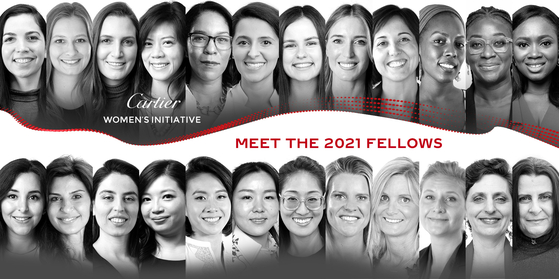 The 24 finalists selected for the 2021 Cartier Women's Initiative program [CARTIER] 