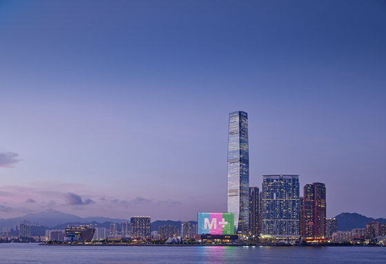 The view of M+, a new contemporary visual culture museum that opened its doors to the public in the West Kowloon Cultural District of Hong Kong in November. [M+]