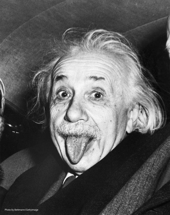 ″Albert Einstein Sticking Out His Tongue″ (1951) by Arthur Sasse [BETTMANN, GETTY IMAGES]