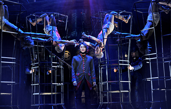 Korean production of the musical "Frankenstein" is being staged at the Blue Square in central Seoul. [SHON COMPANY]