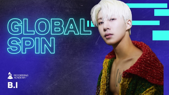 B.I. will feature on the Grammys' ″Global Spin″ on Jan. 4. [GRAMMYS GLOBAL SPIN]