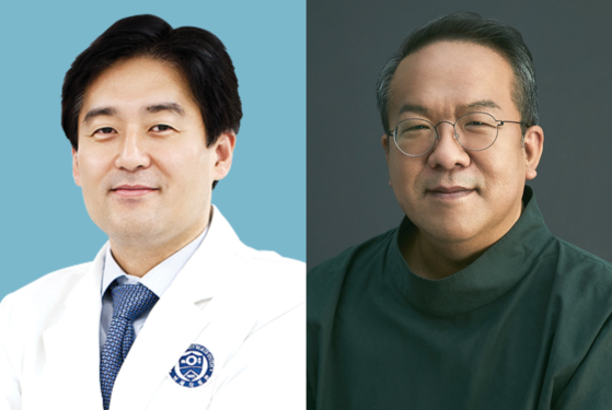 From left, Director of Naver Healthcare Lab Rha Koon-ho; CEO of Kakao Healthcare CIC Hwang Hee [RHA KOON-HO, KAKAO]