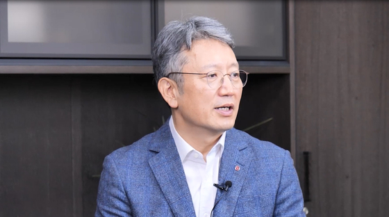 Son Jee-woong, LG Chem Life Sciences Company president , announces the company's plans at the J.P. Morgan HealthCare Conference on Thursday. [LG CHEM]