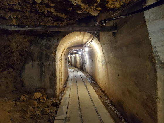 A track inside the Sado mine in Niigata Prefecture, Japan [YONHAP]