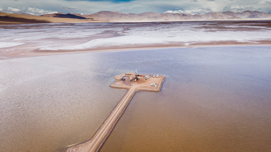Posco proceeds with exploration at Hombre Muerto, a lithium salt lake in Argentina. [POSCO]