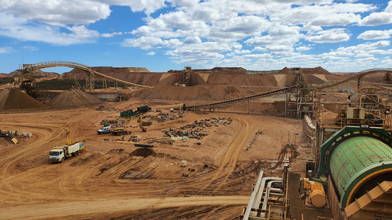 A view of the Ravensthorpe nickel mine in western Australia. Posco owns a 30 percent stake in the nickel operation. [POSCO]
