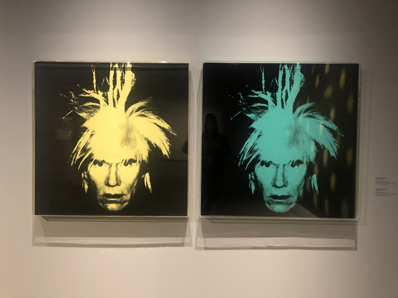 Two pieces of the ″Self-portrait″ series (1985) by Andy Warhol - purchased by the MMCA in 1987 with the help of the famous Nam June Paik [SHIN MIN-HEE]