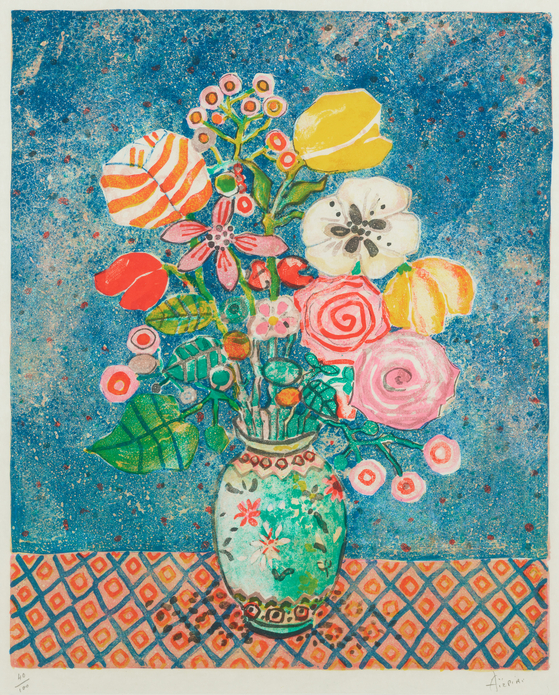 ″Flowers″ (undated) by Paul Aizpiri - donated by French critic Pierre Wicart in 1986 [MMCA]
