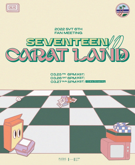 Poster for upcoming fan meet by boy band Seventeen [PLEDIS ENTERTAINMENT]