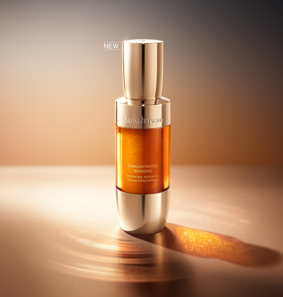 Sulwhasoo has newly released the Concentrated Ginseng Renewing Serum EX for anti-aging. [AMOREPACIFIC]