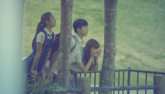 Nam in K-pop duo AKMU's music video for "Give Love" (2014) [SCREEN CAPTURE]