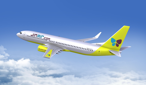 Jin Air's B737-800, used to fly the Busan-Guam route [JIN AIR]