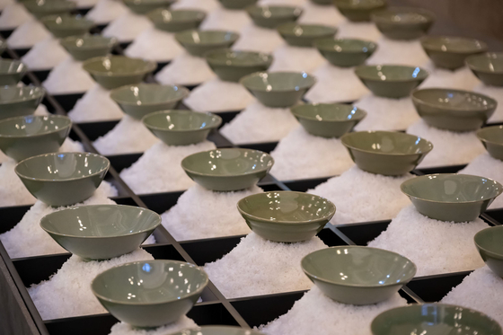 Some 100 celadons made by ceramic artist quintet Buan-Gwanyo [KOREA CRAFT & DESIGN FOUNDATION]