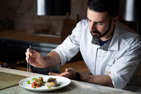 Marco Erba, the new head chef of Boccalino, a restaurant in Four Seasons Hotel [FOUR SEASONS HOTEL]