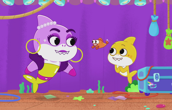 Cardi B will feature as Sharki B, left, in an upcoming episode of “Baby Shark’s Big Show″ [THE PINKFONG COMPANY]