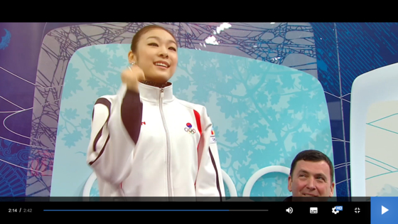 Kim Yuna appears in the IOC video "Celebrating Women at the Olympic Games." [SCREEN CAPTURE]
