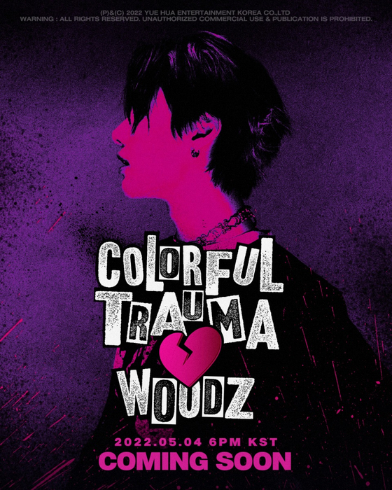 Singer-songwriter and former X1 member Woodz will release his fourth EP “Colorful Trauma” on May 4. [YUE HUA ENTERTAINMENT]