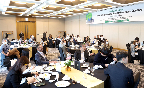 Korea Trade-Investment Promotion Agency (Kotra) and Norwegian Business Association Korea jointly hold Business+ Forum at the Grand Intercontinental Seoul Parnas in southern Seoul, Wednesday. [KOTRA]