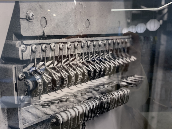 A textile machine that was used inside textile factories in Haebangchon [LE MONTBLANC]