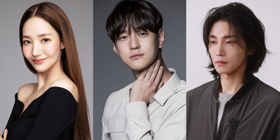 From right: Actors Park Min-young, Ko Kyung-pyo and Kim Jae-young [HOOK ENTERTAINMENT, CL&COMPANY, HB ENTERTAINMENT]