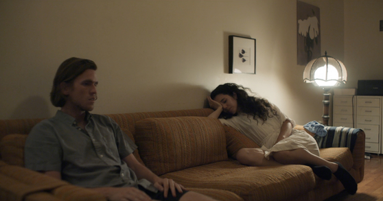 A scene from the film "Actual People" where Riley, on the right, attempts to reconcile with her roommate who's kicking her out of his apartment. [JIFF]
