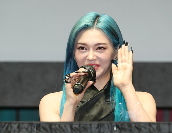 AleXa during a press conference in Seoul on May 19 [ILGAN SPORTS]