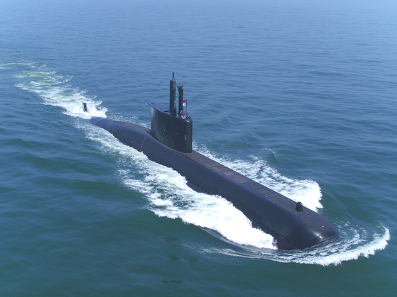 The 1400-ton submarine manufactured by Daewoo Shipbuilding & Marine Engineering [DSME]