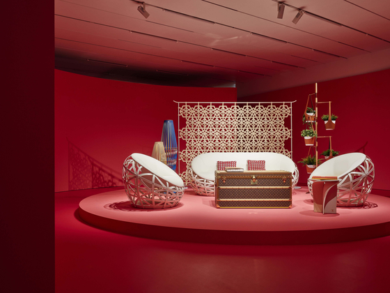 Petal Chair and armchair created by Marcel Wanders and Gabriele Chiave will be found at the Louis Vuitton's exhibition of the Objets Nomades collection. [LOUIS VUITTON]