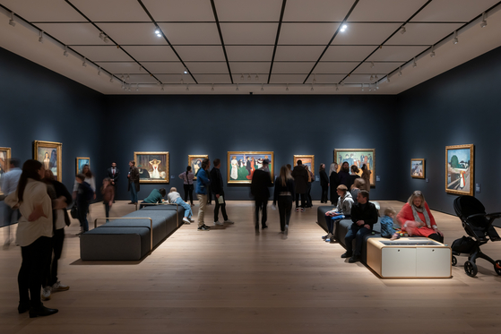The National Museum opened to the public on June 11, becoming the Nordic region's largest museum. The photo shows the museum's popular Munch Room, dedicated to 18 paintings by Norwegian painter Edvard Munch. [IWAN BAAN] 