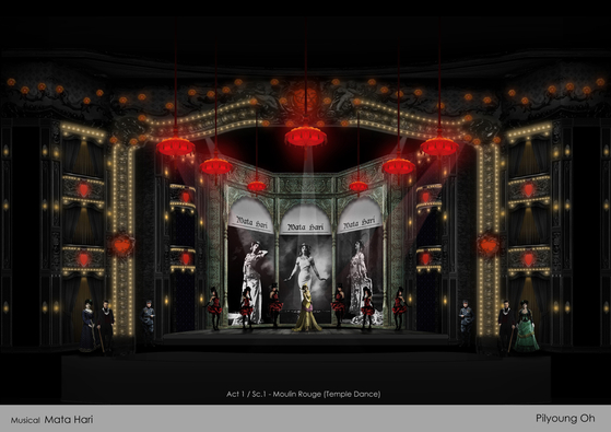 The Korean production of ″Mata Hari″ is being staged at the Charlotte Theater in southern Seoul. [EMK MUSICAL]