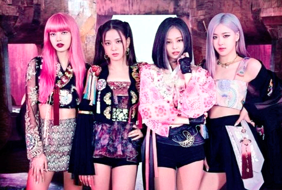Girl group Blackpink in the music video for its song ″How You Like That″ (2020) [YG ENTERTAINMENT]