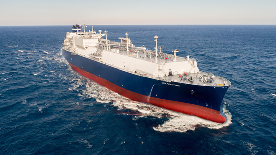  A 174,000 cubic meter LNG carrier built by Hyundai Heavy Industries [HYUNDAI HEAVY INDUSTRIES]