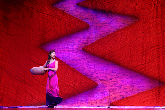 The Korean production of "Aida" is being staged at the Blue Square in central Seoul. [SEENSEE COMPANY]