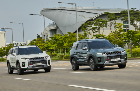 Torres SUVs are on the road. [SSANGYONG MOTOR]