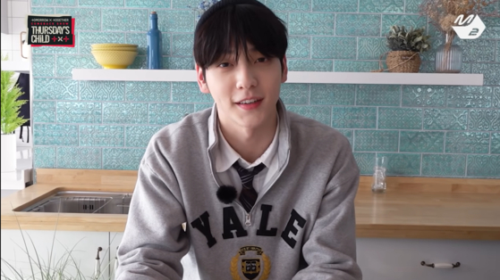 Celebrities have worn clothes from the Yale brand, such as Soobin of boy band Tomorrow X Together shown here. [SCREEN CAPTURE]