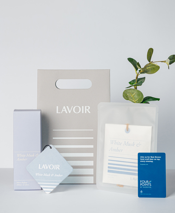 Produits de la marque Lavoir offerts aux clients de l'hôtel Four Points Josun [FOUR POINTS JOSUN SEOUL]