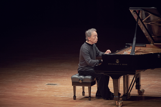 Maestro Chung Myung-hun during his piano recital last year at the Seoul Arts Center [CREDIA]