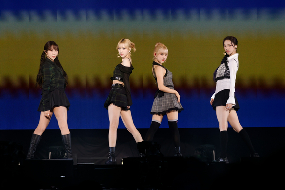 Girl group aespa held its first showcase in Japan titled "aespa Japan Premium Showcase 200 ~Synk~" at the Pia Arena MM in Yokohama, Japan, on Aug. 6 and 7. [SM ENTERTAINMENT]