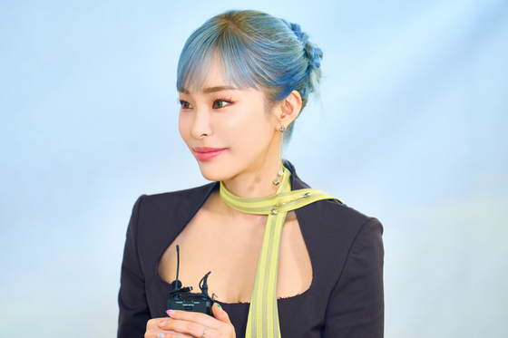 Singer Heize during the press conference for her second full-length album ″Undo″ on June 30, 2022. [YONHAP/P NATION] 