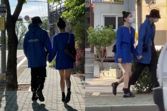 Pictures circulating online are believed to show boy band Winner's Seungyoon and actor Mun Ji-hyo. [TWITTER]